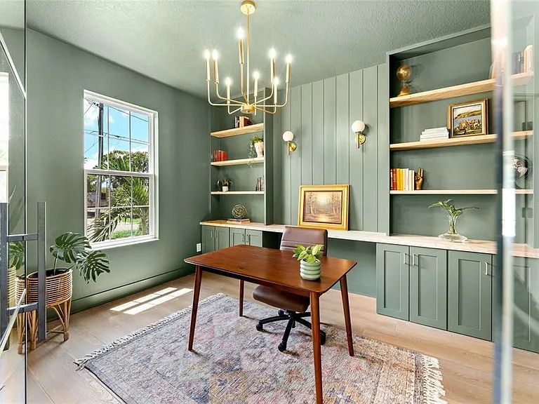 Finished home office