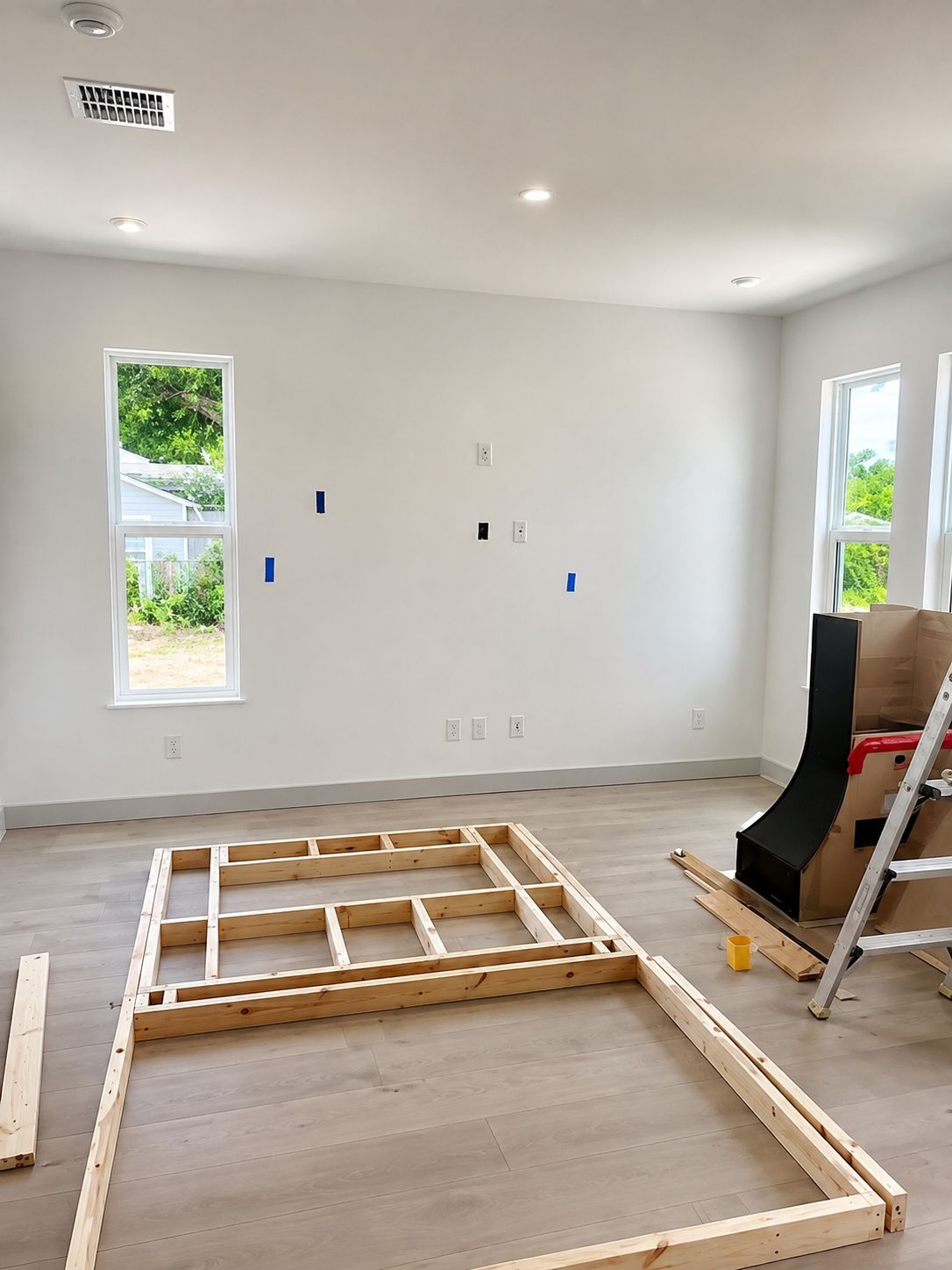Framing in progress