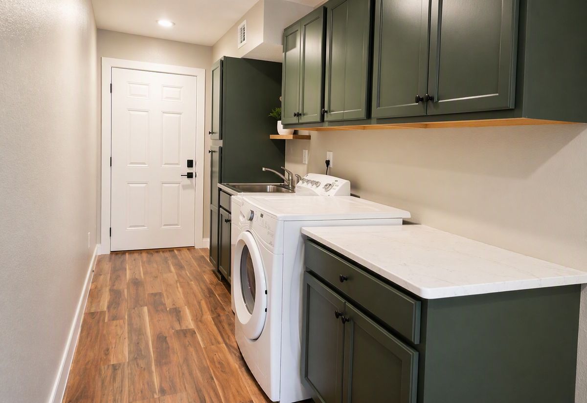 Finished laundry room